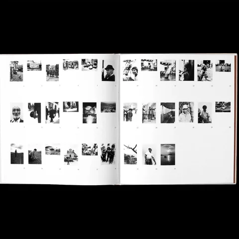 Contact sheet spread showing all 33 photographs