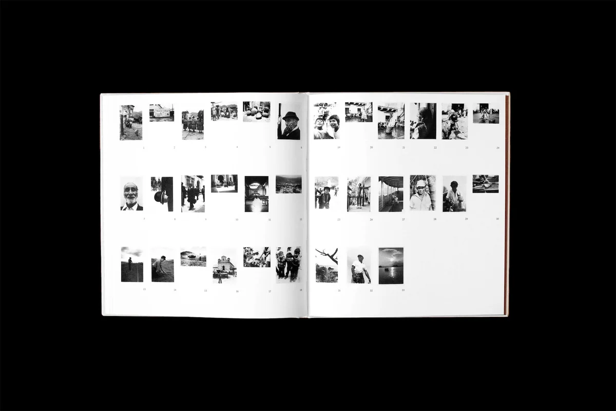 Contact sheet spread showing all 33 photographs