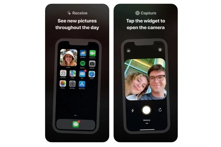 Locket opens straight to the camera